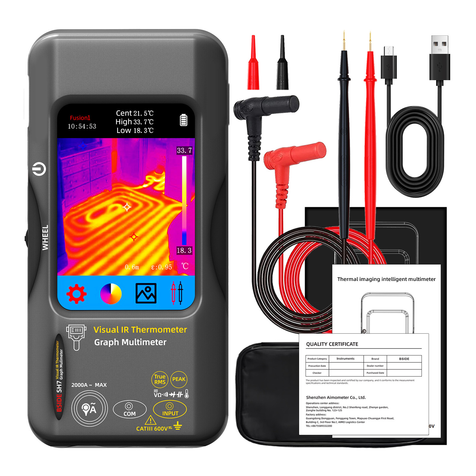 Nf 521 Thermal Imaging Camera - Multimetro per imaging termico touch SH7